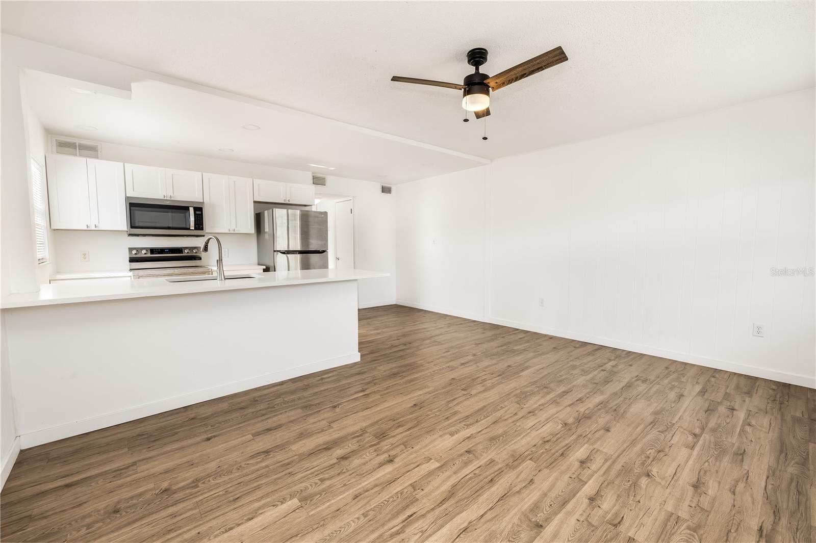 Main room and kitchen