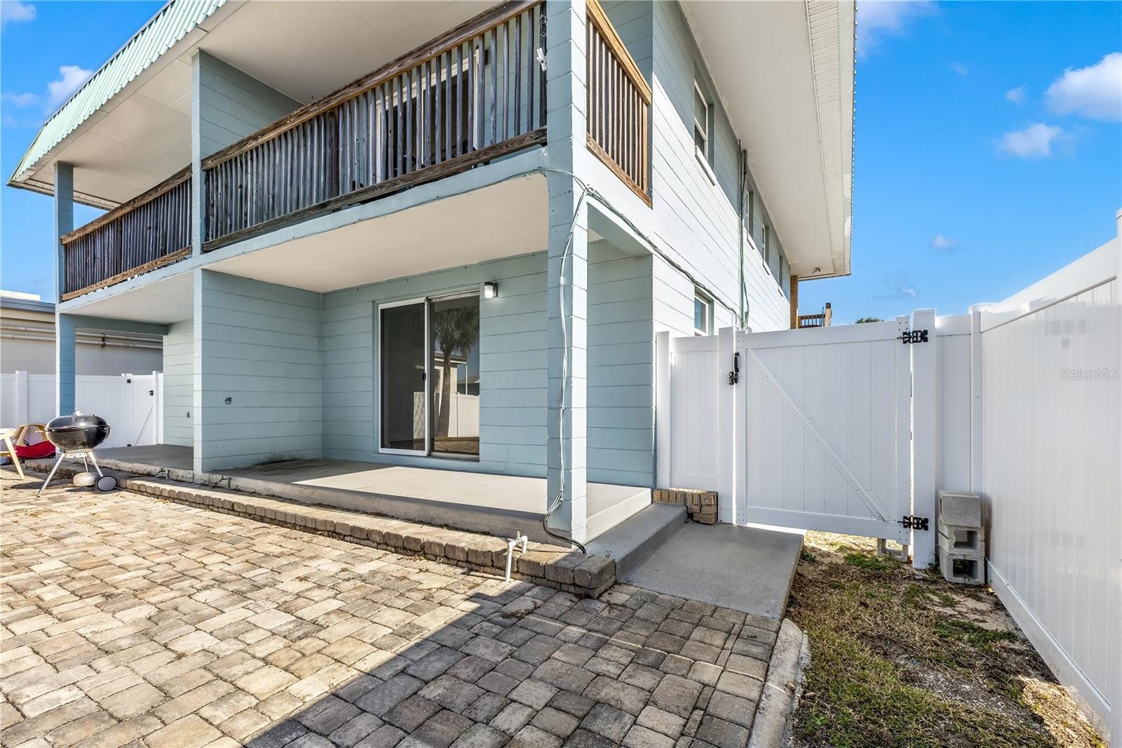 Private rear porch