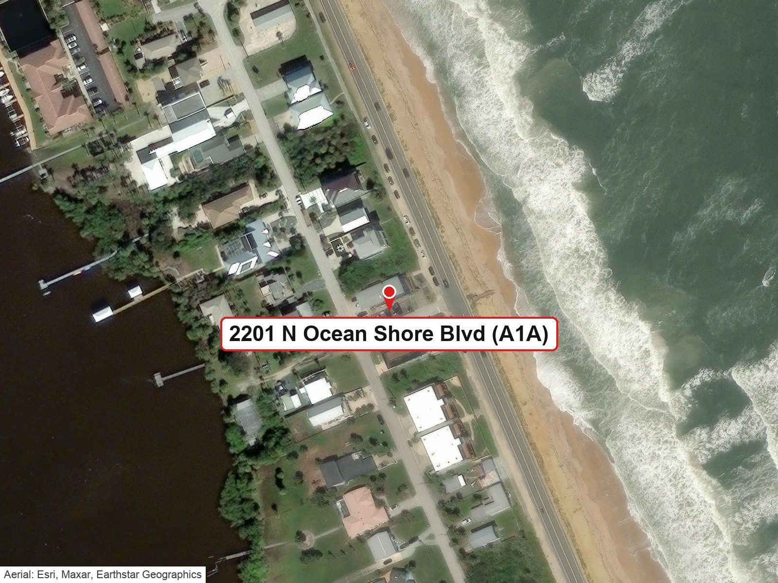 The building on A1A, Flagler Beach